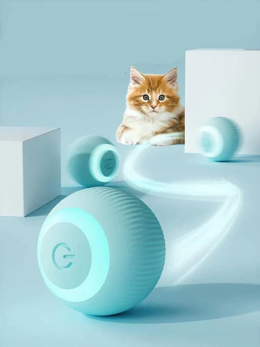 Interactive Cat Toy Ball: Automatic Rolling Cat Toy
