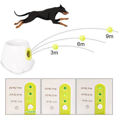 ZHAYA Catapult for Dogs Ball Launcher Dog Toy Tennis Ball Launcher Jumping Pitbull Toys Tennis Ball Machine Automatic